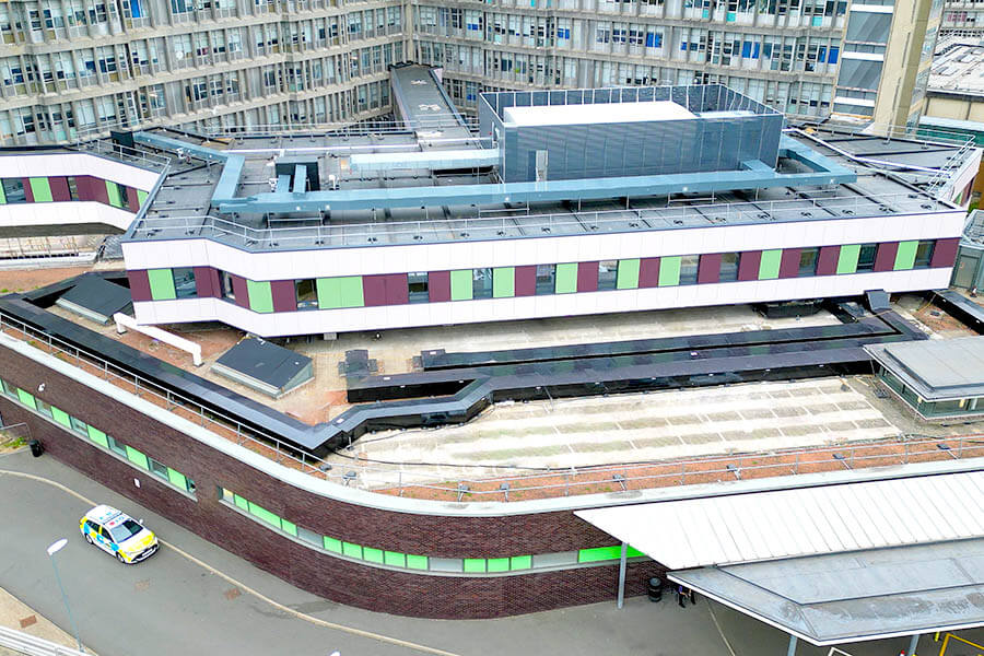 Northwick Park Hospital – rooftop ward – exterior