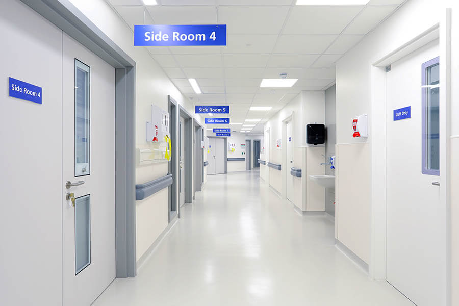 Northwick Park Hospital – rooftop ward – corridor